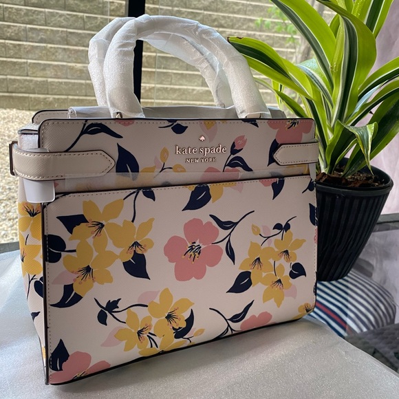 NWOT! Kate Spade Staci Lili Blooms Medium Satchel. - Picture 5 of 15